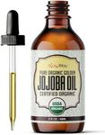 BodyJ4You Organic Jojoba Oil | Hair Face Skin Gua Sha Oil Face Massage Dermaplaning | Cold Pressed 100% Pure Natural Hexane Free | Base Carrier Oil | 2 Fl Oz