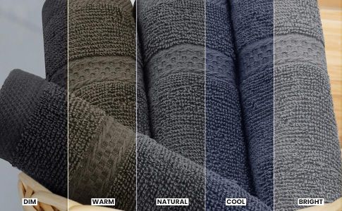 Utopia Towels 8-Piece Towel Set – Gray Cotton Bath Towels