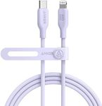 Anker USB-C to Lightning Cable, (Lilac Purple, 6ft), MFi Certified, Bio-Based Fast Charging 541 Cable for iPhone 14 14pro 14pro Max 13 13 Pro 12 11 X XS XR 8 Plus (Charger Not Included)