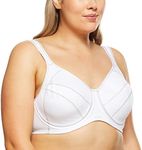 Berlei Women's Underwear Microfibre Full Support Non-Padded Sports Bra SF2, White, 14H