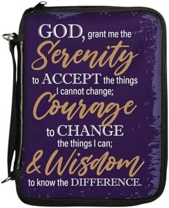 African American Expressions - Serenity Prayer/Bible Organizer (7.5" x 10.5" / Removable Shoulder Strap) BO-153