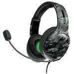 PDP Gaming LVL50 Wireless Headset with Mic for Xbox One, Series X|S - PC, Laptop Compatible - Noise Cancelling Microphone, Bass Boost, Lightweight, Over Ear Headphones - Black Camo / Camoflauge