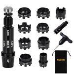 ROYMADE All FIT Golf Adapter Sleeve Compatible with Ping/Taylormade/Callaway/Titleist/Mizuno/Nike/Cobra/Srixon and PXG, 10pcs Rings and Adjustable Torque Wrench (Adapter+10 Rings+Wrench)