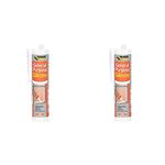 Everbuild EVBGPSCL General Purpose Silicone Sealant, Clear, 280 ml (Pack of 2)