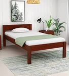 Furnire Carp Sheesham Wood Single Bed Without Storage for Bedroom Home Solid Wood Without Storage Single Palang Cot for Hotels - (Honey Finish)