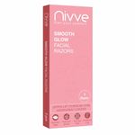 Nivve Reusable Face Razor for Women Facial Hair- 3 Razors | Instant & Painless Hair Removal | For Eyebrows, Upper Lip, Forehead, Peach Fuzz, Chin and Sideburns (1)