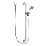 Moen 52236GBM15 Commercial Slide Bar/Grab Bar Eco Performance Hand Shower System 1.5 gpm, Chrome