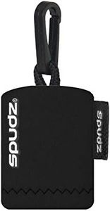 SPUDZ Classic | Microfiber Cloth Screen Cleaner and Lens Cleaner | Open Bottom | Black | 6 x 6 Inches