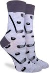 Good Luck Sock Women's Hockey Sticks and Pucks Socks, Adult One Size