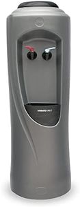 Hydrate Direct Core Bottled Water Cooler Dispenser, Hot & Cold Temperature, Floor-Standing Cooler, Easy to Sanitise & Maintain, Perfect for Home and Office – Grey/Black