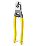 QWORK® High Hardness Wire Cutter, Steel Wire Cable Rope Cutter 8-Inch Cuts up to 1/4-Inch (6mm)