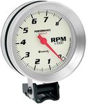 Equus 8068 3-3/8" Tachometer (DIS), White with Aluminum Bezel