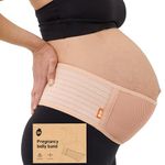 Baby Uma Pregnancy Support Belt - Breathable & Lightweight Belly Bands for Pregnancy, Maternity Belt with Velcro Side Fastener & Adjustable Compression from 70 to 160 cm (XL)