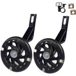 Training Wheels for Bike,Compatible for Bikes of 12 Inch，Flash Mute Wheel (Black)