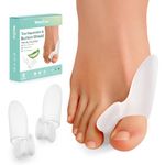 Welnove Bunion Cushion Protector, 8 Pack Aloe Vera Extract Infused Bunion Corrector with Separator, Gel Bunion Shield for Foot Pain Relief, Calluses, Relieve Foot Pain from Friction(White)