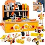 KIDWILL Wooden Tool Bench for Kids,
