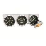 Auto Meter 2395 Chrome 2-5/8-Inch Mechanical Three-Gauge Console