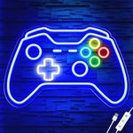 Gamer Neon Sign, Gaming Neon Sign for Gamer Room Decor, Adjust Brightness Gaming Lights for Wall, Gaming Decor for Boys Bedroom and Video Game Room