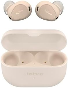 Jabra Elite 10 True Wireless Bluetooth Earbuds – Advanced Active Noise Cancelling with Dolby Atmos Surround Sound, All-Day Comfort, Multipoint, Crystal-Clear Calls – Cream