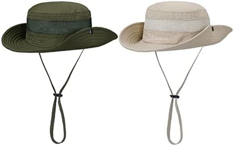 Boys Sun Hat 2 Pack Kids Bucket Hat for Summer Outdoor Fishing Safari Beach Hats