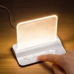 Integral Touch Glow LED Night Light Lamp with Touch Dimming Control, Touch Lamp for Bedroom, Baby Night Light, Night Lights for Toddler, Kids Light, Children’s, Nursery, Bedside, Bedroom,White Base