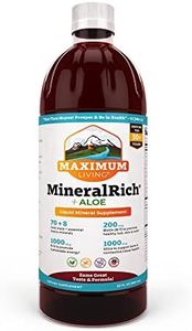 Maximum Living MineralRich Minerals Supplement with Aloe - Liquid Blend of Vitamins and Trace Minerals - 32 oz