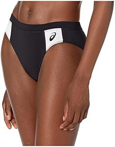 ASICS Womens Chaser Brief, Black/White, Large