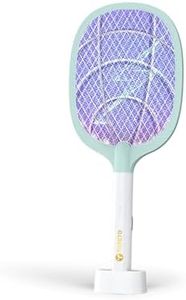 Toreto Mosquito Killer Racket Bat | 2 in 1 Auto Mode | UV Light | Mosquito Swatter/Zapper | Swift Kill | Electric Insect Killer bat | 1800mAh Rechargeable Powerful Battery (Made in India)