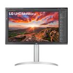 LG Electronics UHD 4K Monitor 27UP850K, 27 Inch, 4K, 60Hz, 5ms Response Time, IPS Panel, HDMI, DisplayPort, USB-C (White)