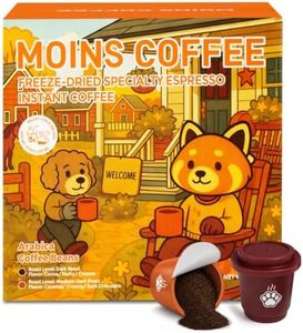 MOINS Specialty Instant Coffee - Freeze Dried Coffee, 60 Servings