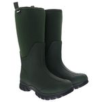 Muds Dovestone, Ladies Full Welly in Forest Green & Olive - UK Size 5