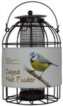 Green Jem Dome Caged Peanut Wild Bird Feeder, Designed To Deter Squirrels And Also Larger Garden Birds Such As Pigeons And Doves, Hammertone