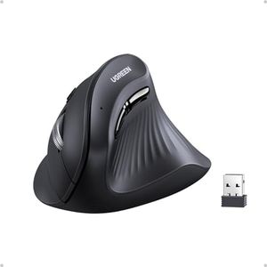 UGREEN Bluetooth Vertical Ratón Inalámbrico Ergonómico (BT5.0+2.4G), 4000 dpi, 5 Botones, Ratón Inalámbrico para Windows Mac OS Android iOS Linux