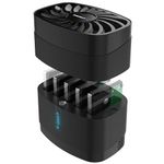 SABRENT Hard Drive Docking Station 5-Bay USB-C Enclosure for 2.5 HDD & SSD, USB 3.2 Hard Drive Reader, Built-in Cooling Fan (Noise Reduced!) Tool Free (DS-5R15)