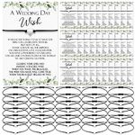 Sasylvia 50 Sets Wedding Favors for Guests Bracelets Bulk Adjustable Bracelets with Thank You Wish Cards for Wedding Party Gifts Bridal Shower Souvenirs(Greenery)