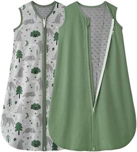 Yoofoss Baby Sleep Sack 12-18 Months TOG 1.5 with Plush Dots Lining 2 Pack