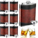 Rtteri 6 Set 8 oz Leather Hip Flask