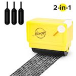 Miseyo Identity Theft Protection Roller Stamp ID Protector Ink Roller Guard Your ID - Yellow(3 Refill Ink Included)