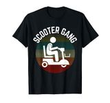 Mobility Scooter Gang Retro Vintage Moped Motorcycle Wheeler T-Shirt