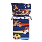 Paw Patrol Peeking Pups, 3-Piece Toddler Bedding, Comforter And Sheet Set, Fits Standard Crib Sized Mattress