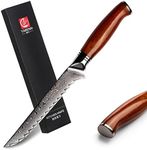 YARENH Boning Knife, 6 Inch Fillet Knife, 73 Layers Damascus High Carbon Steel with Ergonomic Natural Sandalwood Handle, Sharp Professional Kitchen Chef Knife, FYW Series