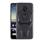 VIDO 3D Iron Man Avengers Back Case,360 Degree Protection,Shock Proof,Screen & Camera Protection,Soft Silicon Rubberised Back Cover suitable for Nokia 7.2