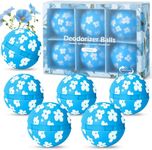 Deodorizer Balls, Shoe Fresheners, Shoe Deodorizer Balls 6 Pack, Shoe Odour Eliminator for Lockers, Gym Bags, Homes, Offices and Cars, Natural Linen Aroma, Blue