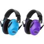 Dr.meter Noise Cancelling Headphones for Kids Adults 2 PACK, SNR27.4 Ear Protection Kids Ear Muffs, Adjustable Earmuffs for Monster Jams, Sensory Autism, Concerts, Fireworks