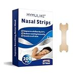 200 Count Anti Snoring Nasal Strips, MYMULIKE Nasal Strips to Stop Snoring, Instantly Relieves Nasal Congestion, Nasal Strips Anti-Snoring Aid for Fast Relief