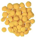 Goonmala Colored Wool Pom Pom Balls for Arts,Craft and Handicrafts (Yellow 200)