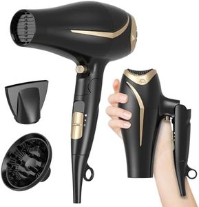 travel hair dryer Föhn Fön Ionen Haartrockner 2200W Reisefön mit Diffusor Fön Leise Reisefön Klappbar, Hairdryer mit 3 Heiz-& 2 Gebläsestufen, Föhn Klappbar, Fön Leise Reiseföhn Klein Klappbar Leicht