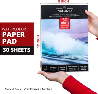 NUCASSO A4 Watercolour Paper 300gsm – Cold Pressed Art Pad