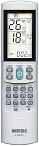 Anderic KTN828 Universal Mini-Split Air Conditioner Remote Control - Works Most Major Brands: Lennox, Samsung, Kenmore, Toshiba, Sanyo, Haier, Mitsubishi, Frigidaire, Hitachi, LG, Panasonic, Sharp