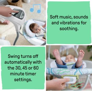 Ingenuity SimpleComfort Baby Swing – Soothing Infant Seat